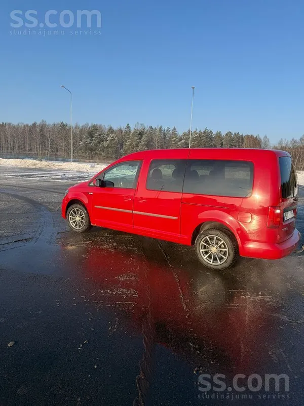 VW Caddy Maxi, 150 zs, automāts, 5 vietas, ar ērtai braukšanai nepieciešamām