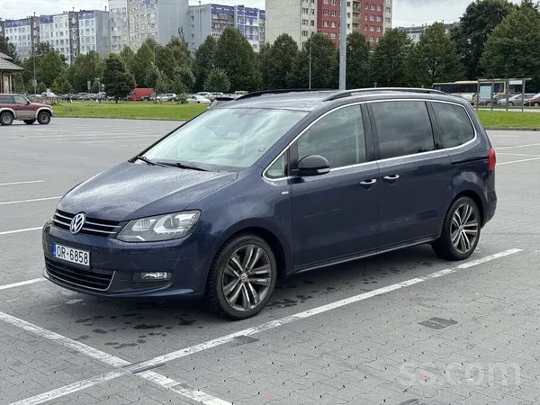 Volkswagen Sharan 2012, 2.0D dīzelis, Automāts, Furgons, Zils — Latvijā