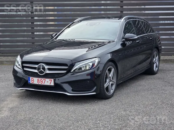 Mercedes C220 2016, 2.2D dīzelis, Automāts, Universāls, Melns — Latvijā