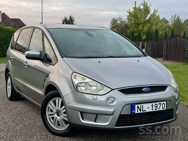 Ford S-Max 2007, 1.8D dīzelis, Manuāls, Furgons, Pelēks — Latvijā