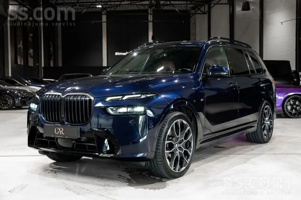BMW X7 2024, 3.0D dīzelis, Automāts, SUV/Apvidus, Zils — Latvijā