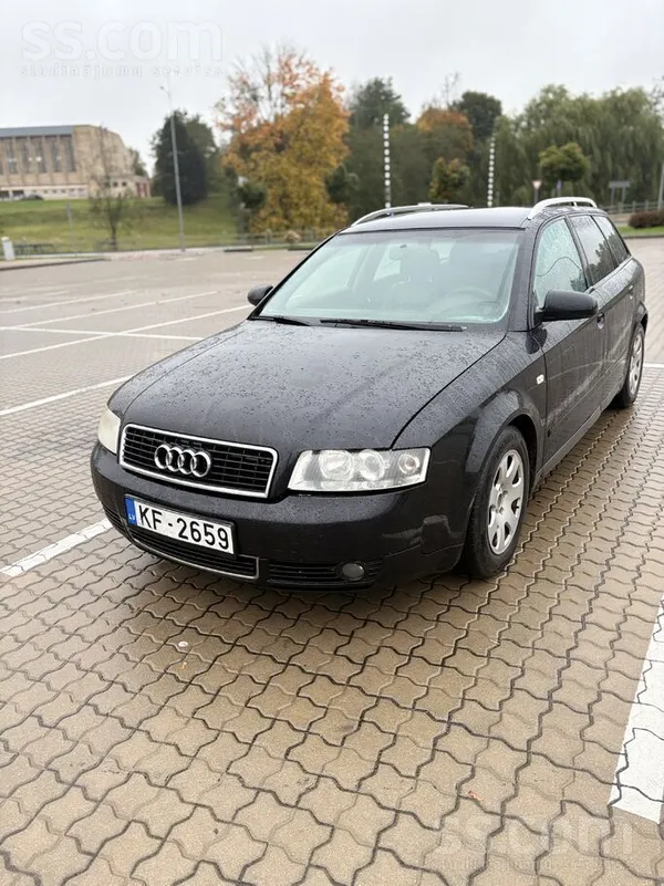 Audi A4 2003, 1.9D dīzelis, Manuāls, Universāls, Melns — Latvijā