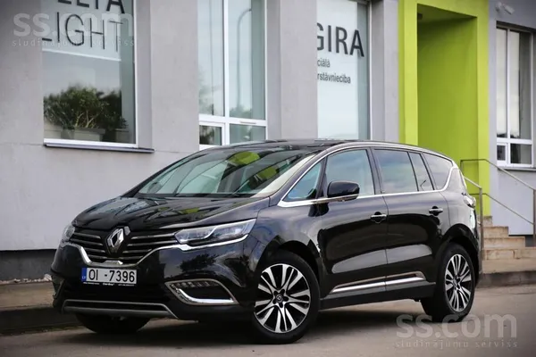 Renault Espace 2016, 1.6D dīzelis, Automāts, Furgons, Melns — Latvijā