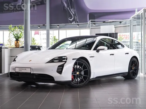 Porsche Taycan 2024, Automāts, Sedans, Balts — Latvijā