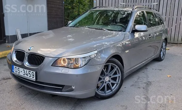 BMW 530 2008, 3.0D dīzelis, Automāts, Universāls, Pelēks — Latvijā