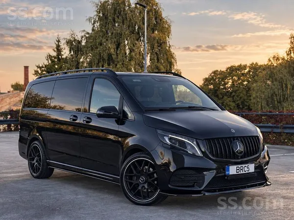 Mercedes V250 2018, 2.1D dīzelis, Automāts, Furgons, Melns — Latvijā