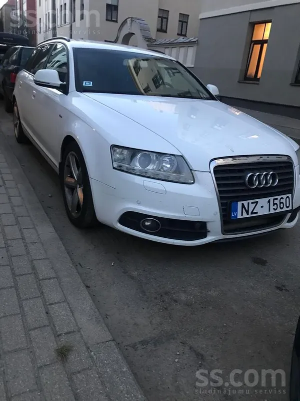 Audi A6 2011, 2.0D dīzelis, Automāts, Universāls, Balts — Latvijā