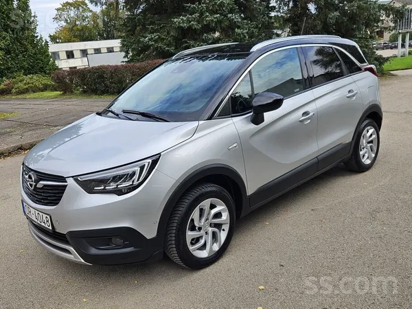 Opel Crossland X 2018, 1.2 benzīns, Automāts, SUV/Apvidus, Sudrabs — Latvijā