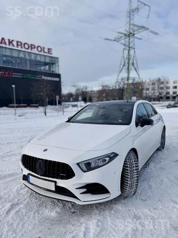 Mercedes A180 2018, 1.5D dīzelis, Automāts, Hečbeks, Balts — Latvijā