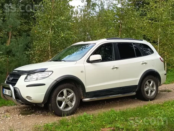 Hyundai Santa FE 2008, 2.2D dīzelis, Automāts, SUV/Apvidus, Balts — Latvijā