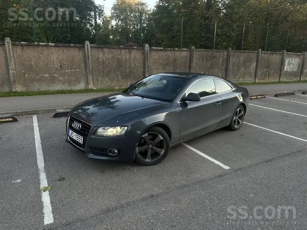 Audi A5 2008, 3.0D dīzelis, Manuāls, Kupeja, Pelēks — Latvijā
