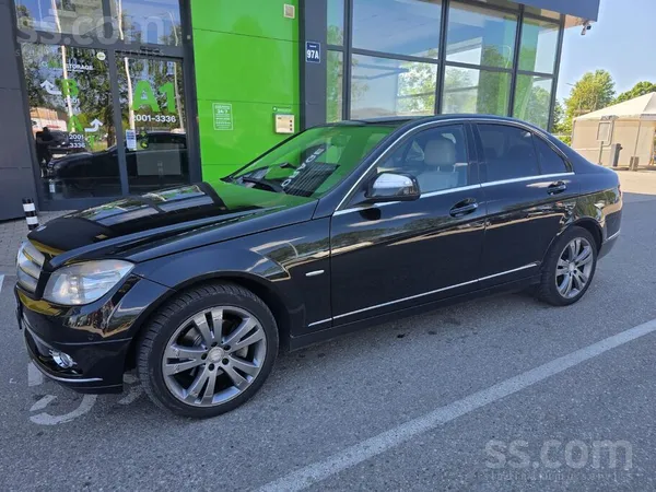 Mercedes C220 2008, 2.2D dīzelis, Automāts, Sedans, Melns — Latvijā