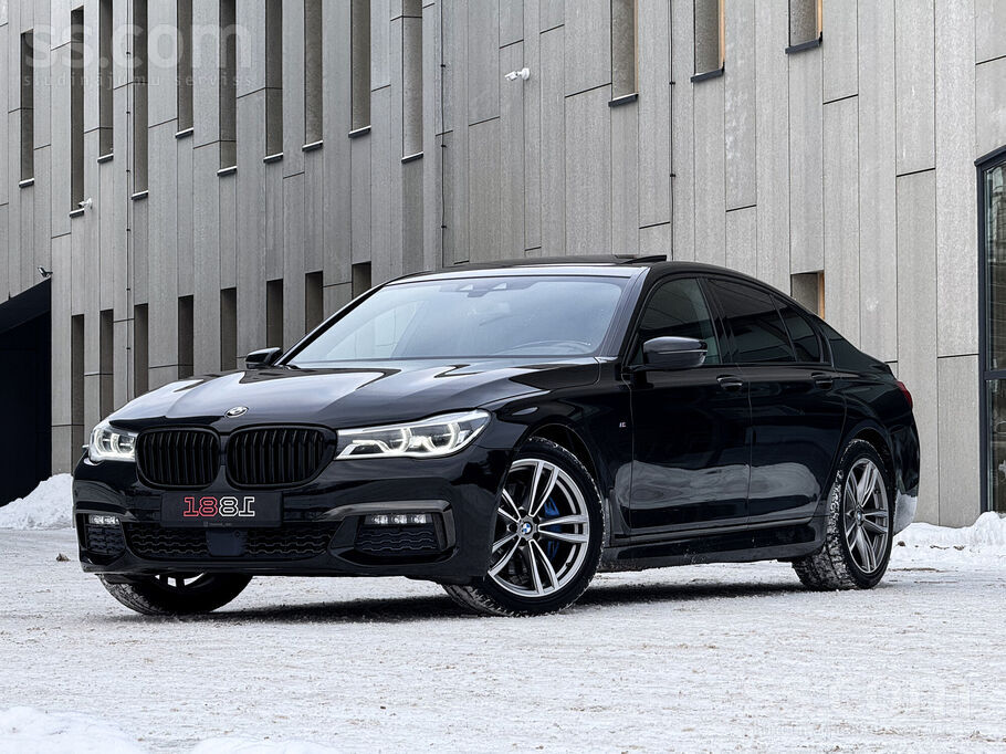 BMW 730D M-Sportpaket. 09.2018.G. 195Kw. Carplay. 1 Gads Garantija. No Vācij