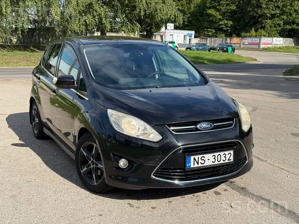 Ford C-Max 2012, 1.6D dīzelis, Manuāls, Furgons, Melns — Latvijā