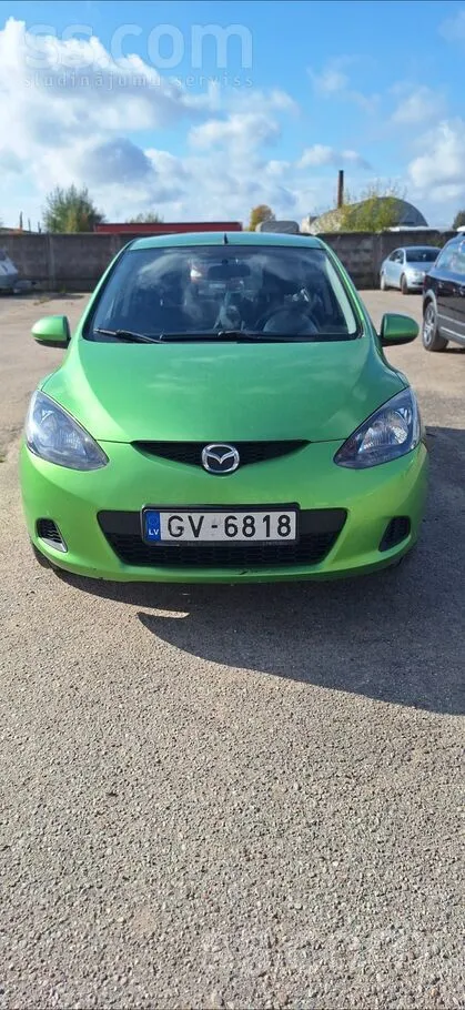 Mazda2 2007, 1.4 benzīns, Manuāls, Hečbeks, Zaļš — Latvijā