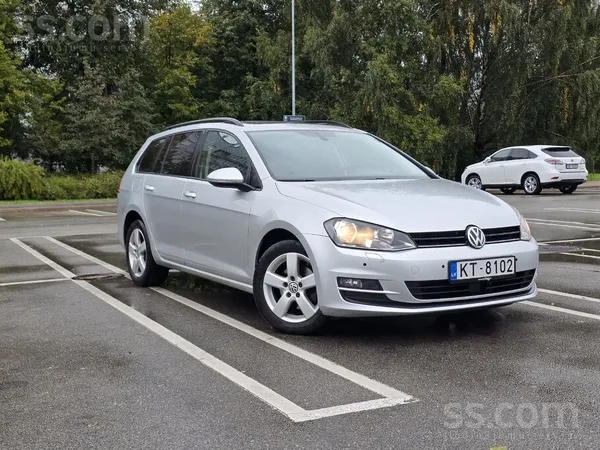 Volkswagen Golf 7 2014, 1.6D dīzelis, Manuāls, Universāls, Sudrabs — Latvijā