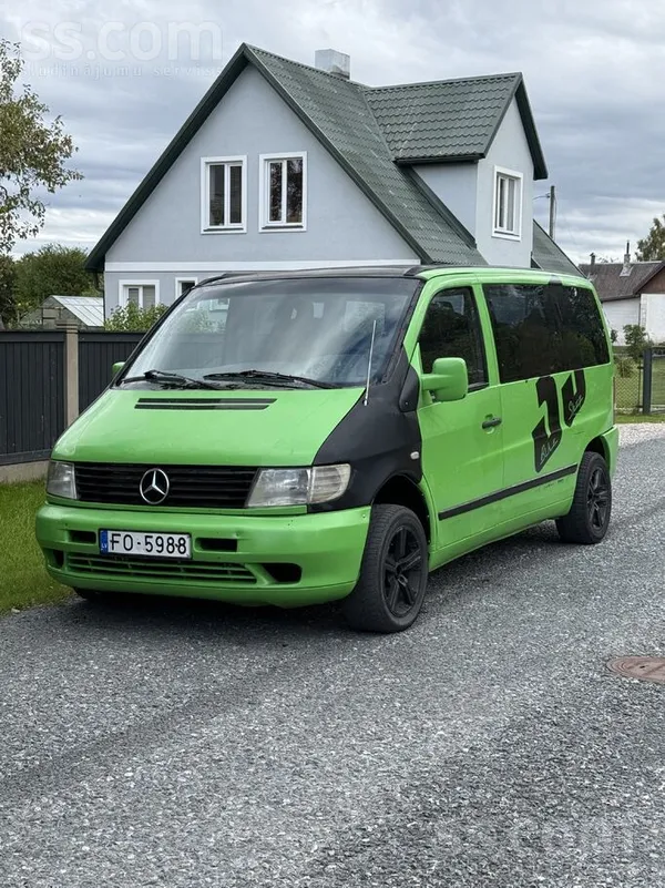 Mercedes Vito 1997, 2.3D dīzelis, Manuāls, Furgons, Zaļš — Latvijā