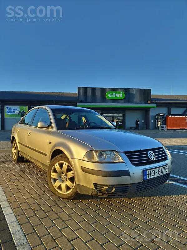Volkswagen Passat (B5) 2001, 1.9D dīzelis, Manuāls, Sedans, Sudrabs — Latvijā