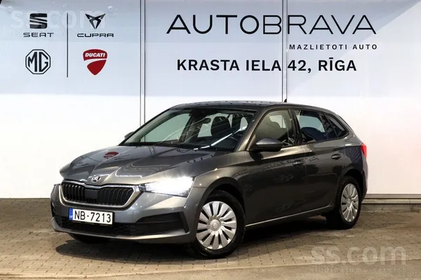 Piedāvājam Škoda Scala Active. 1.0 Tsi benzīna dzinējs. 70Kw/95Zs. Manuāla p