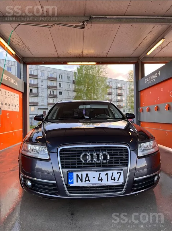 Pārdošanā Audi A6 universālis, 2006. gada 2.0 dīzelis. Melns ādas salons. Ir