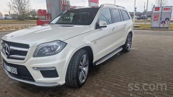 Mercedes GL63 AMG 2013, 5.5 benzīns, Automāts, SUV/Apvidus, Balts — Latvijā