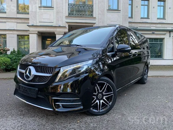 Mercedes V300 2021, 2.0D dīzelis, Automāts, Furgons, Melns — Latvijā