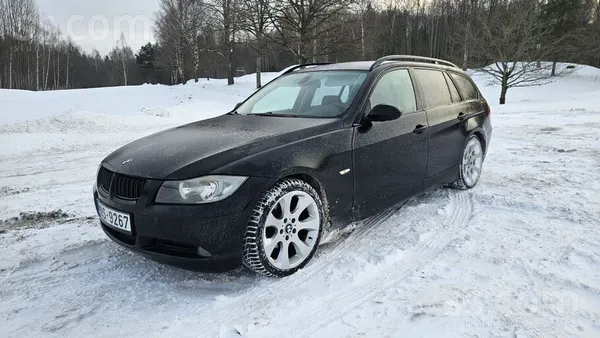 BMW 318 2006, 2.0D dīzelis, Manuāls, Universāls, Melns — Latvijā