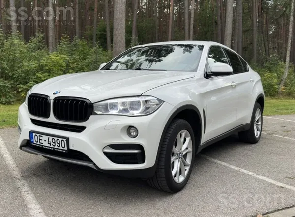 18595 € + Pvn. Pārskatāma, pierādāma vēsture. Lolots BMW X6 F16 xDrive30d, 2