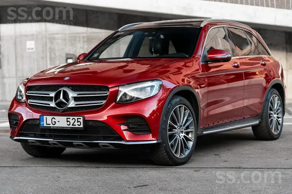 Mercedes GLC 250 2016, 2.2D dīzelis, Automāts, SUV/Apvidus, Sarkans — Latvijā