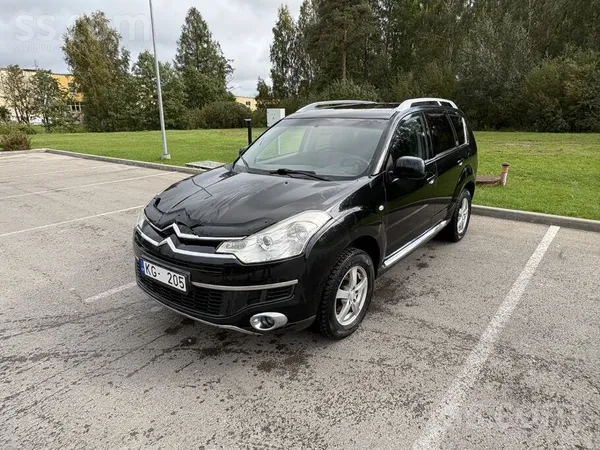 Citroen C-Crosser 2008, 2.2D dīzelis, Manuāls, SUV/Apvidus, Melns — Latvijā
