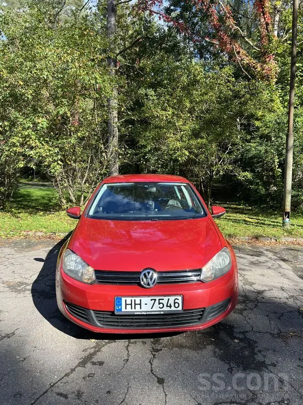 Volkswagen Golf 6 2009, 2.0D dīzelis, Automāts, Hečbeks, Sarkans — Latvijā