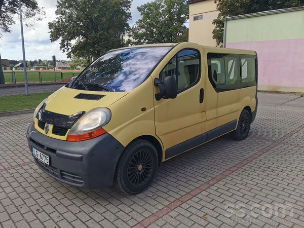 Renault Trafic 2003, 1.9D dīzelis, Manuāls, Furgons, Dzeltens — Latvijā