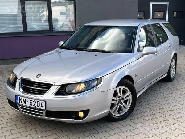 Saab 9-5 "Vector". Automāts. Pusādas salons. Kruīzkontrole. Lietus sensors.