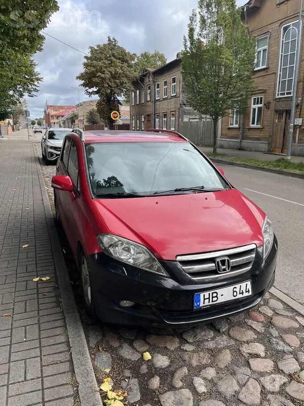 Honda FR-V 2007, 1.8 gāze, Manuāls, Furgons, Sarkans — Latvijā