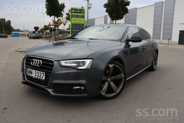 Audi A5 2014, 2.0D dīzelis, Automāts, Hečbeks, Pelēks — Latvijā