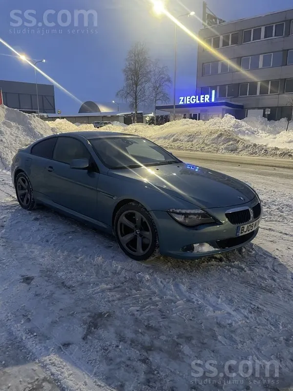 BMW 635 2009, 3.5D dīzelis, Automāts, Kupeja, Zils — Latvijā
