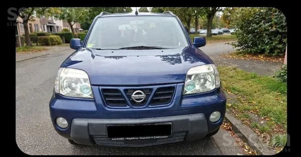 Nissan X-Trail 2003, 2.2D dīzelis, Manuāls, Furgons, Zils — Latvijā