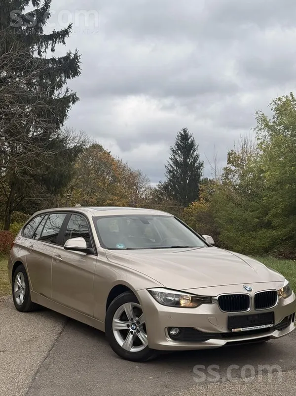 BMW 320 2015, 2.0D dīzelis, Manuāls, Universāls, Dzeltens — Latvijā