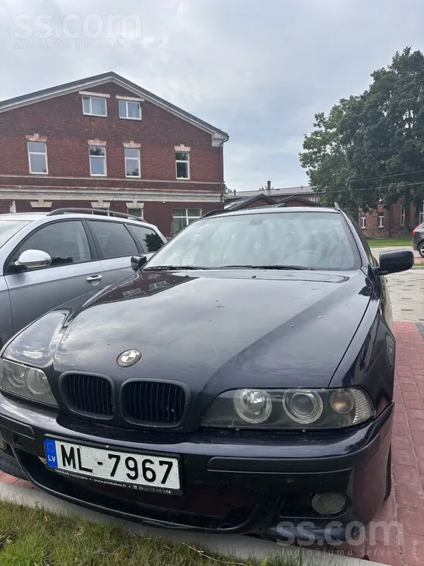 BMW 525 2003, 2.5D dīzelis, Manuāls, Universāls, Zils — Latvijā