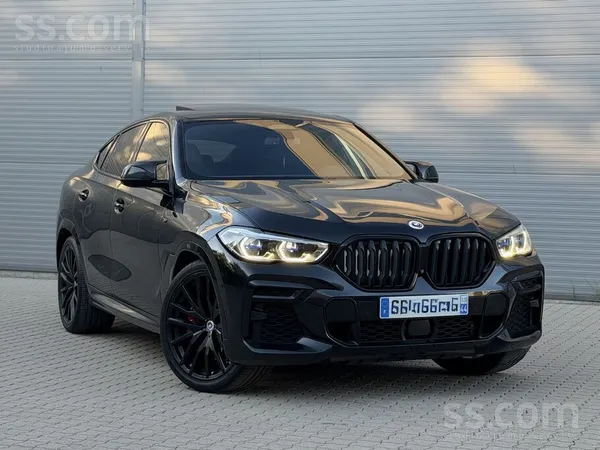 BMW X6 2022, 3.0D dīzelis, Automāts, SUV/Apvidus, Melns — Latvijā