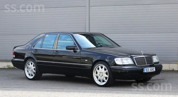Mercedes S500 1995, 5.0 benzīns, Automāts, Sedans, Melns — Latvijā