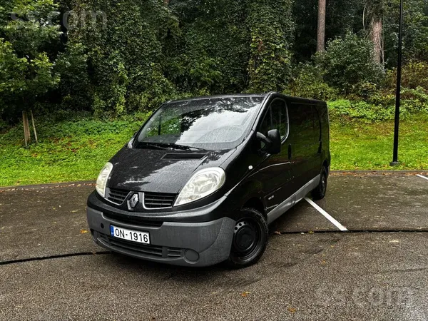 Renault Trafic 2008, 2.0D dīzelis, Manuāls, Furgons, Melns — Latvijā
