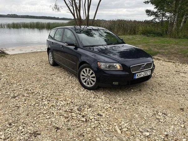 Volvo V50 2004, 2.0D dīzelis, Manuāls, Universāls, Zils — Latvijā