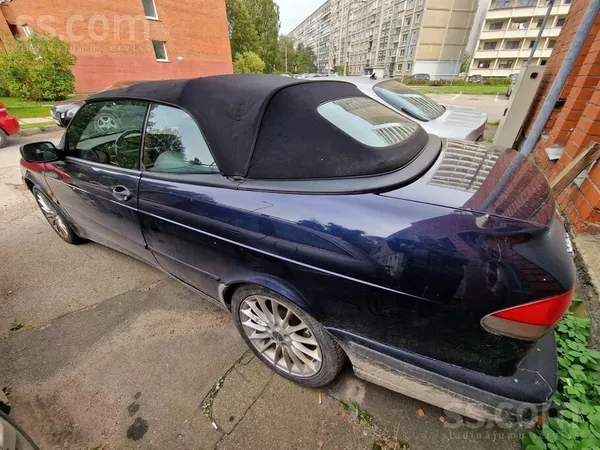 Saab 9-3 2001, 2.0 gāze, Automāts, Kabriolets, Zils — Latvijā