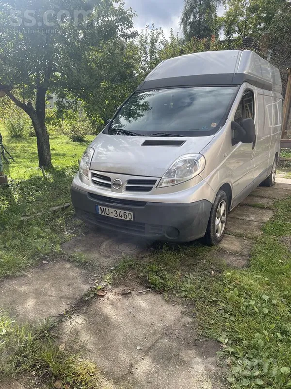 Nissan Primastar 2008, 2.0D dīzelis, Manuāls, Furgons, Pelēks — Latvijā