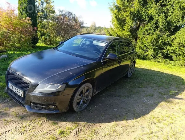 Audi A4 2008, 2.0D dīzelis, Automāts, Universāls, Melns — Latvijā