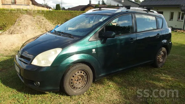 Pārdošanā 7 vietīga Toyota Corolla Verso - 85kw/116zs. 
Motors, kārba darbo