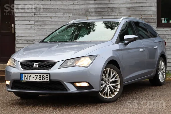 SEAT Leon 2016, 1.6D dīzelis, Manuāls, Universāls, Zils — Latvijā
