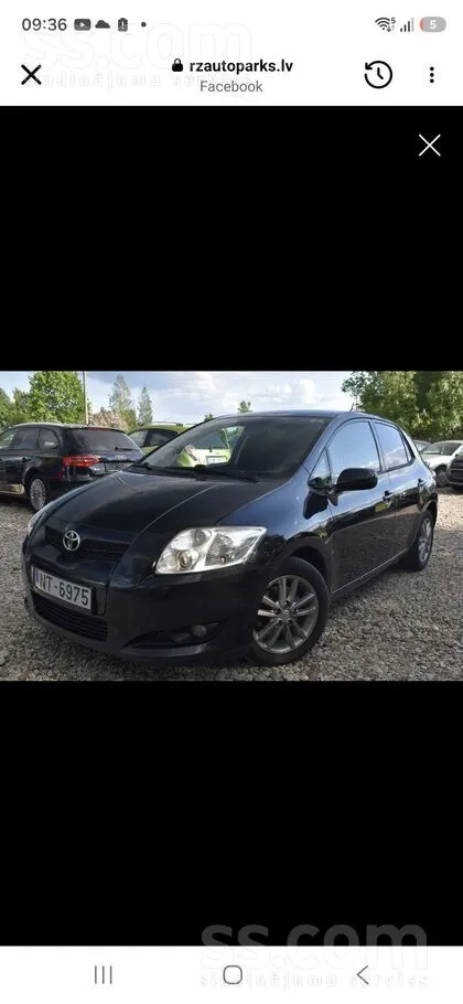 Pārdošanā Toyota Auris 2008.gada labā stāvoklī.