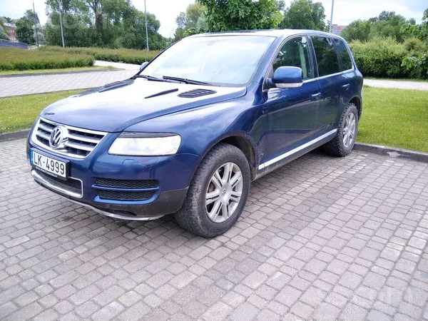 Volkswagen Touareg 2004, 5.0D dīzelis, Automāts, SUV/Apvidus, Zils — Latvijā